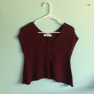 Burgundy blouse